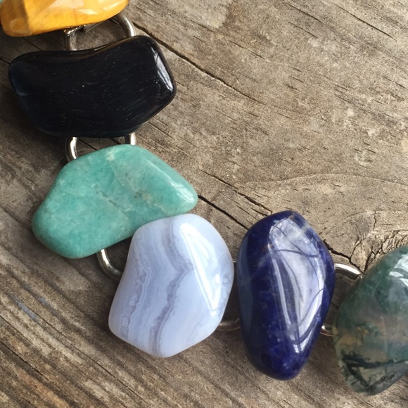 Vintage semi precious stone bracelet - Picture 3 of 5